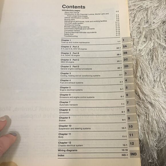 Haynes Repair Manual Chevrolet Lumina, Monte Carlo ‘95-‘03 Impala FWD 2000- 2003 - Picture 12 of 14